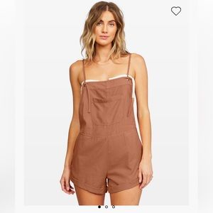 Billabong Wild Pursuit Romper- Clay/Brick. Sz L